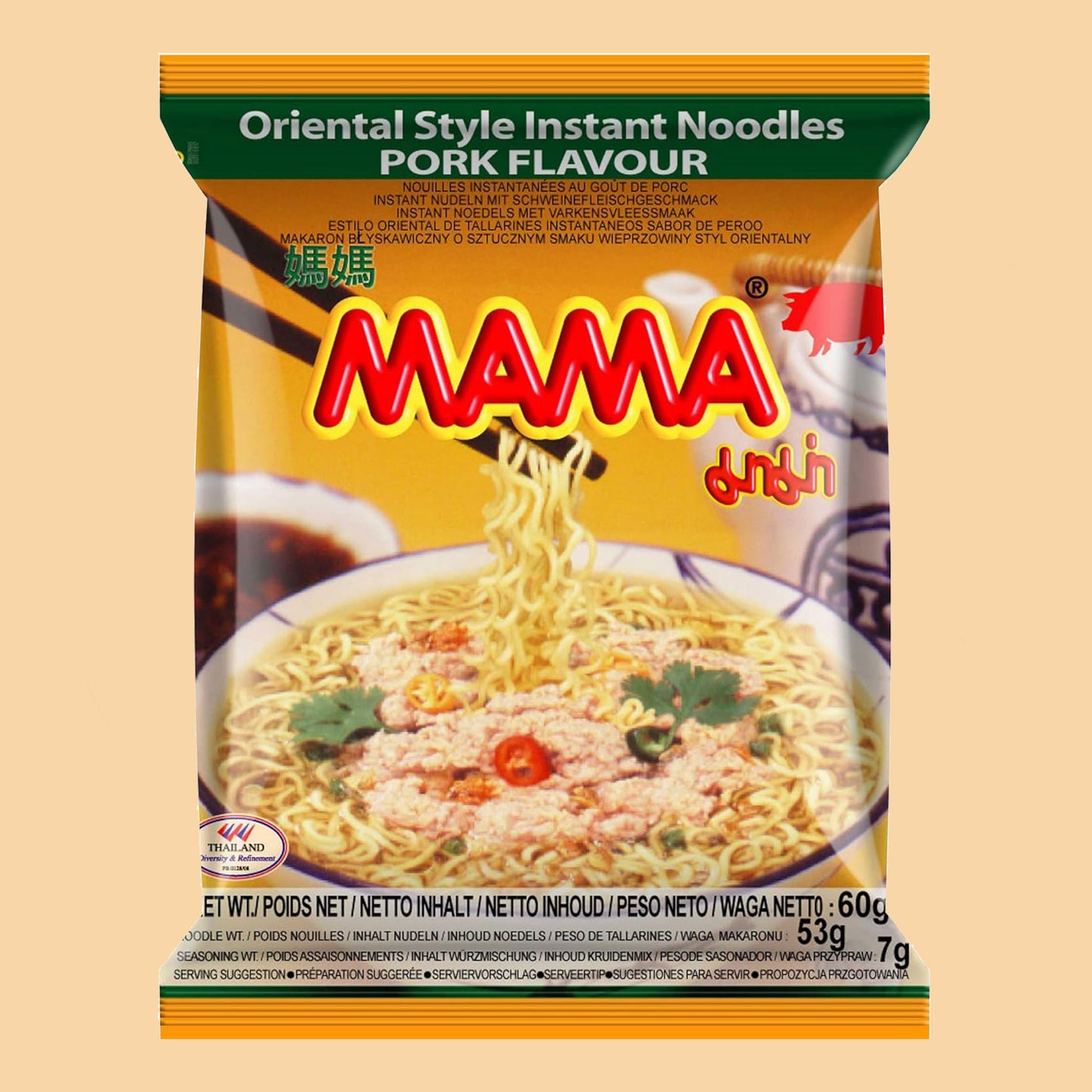 MAMA Schwein Instant Nudeln