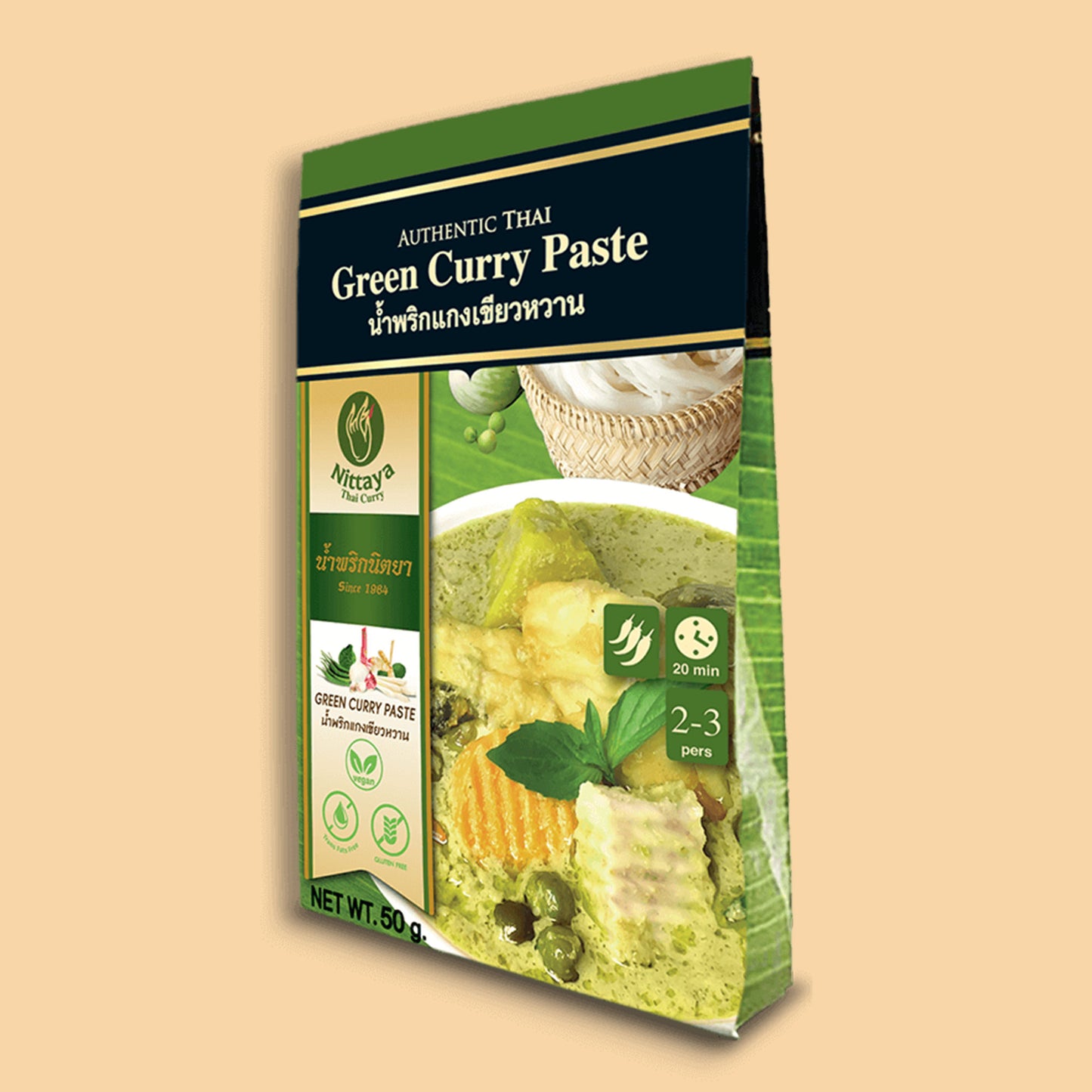 NITTAYA Grüne Curry Paste - 50g
