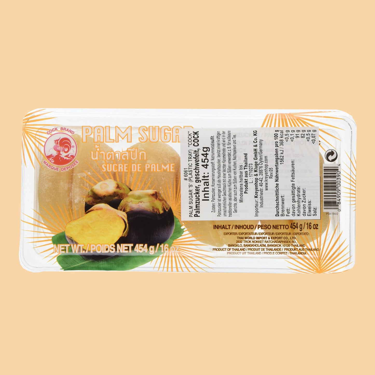 COCK Palmzucker 8 Stück 454g