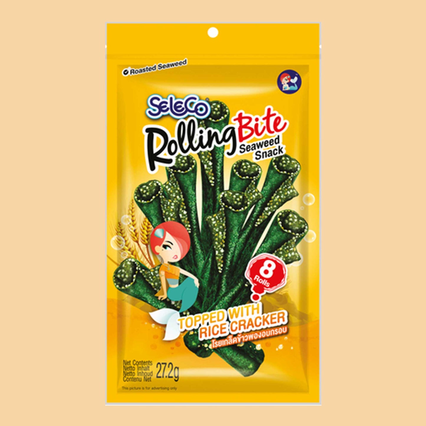 SELECO Rolling Bite Seetang Snack Rice Crackers 27,2g
